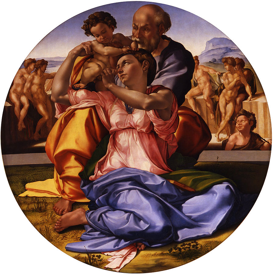 896px Michelangelo Buonarroti Tondo Doni Google Art Project