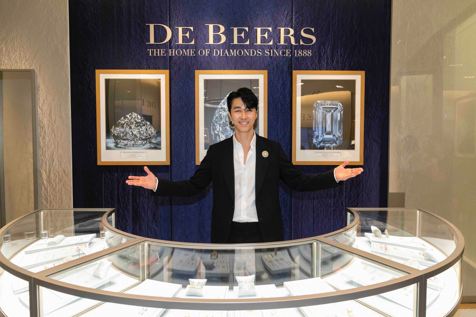 韓國男神車勝元出席de Beers台北101精品店開幕暨頂級珠寶展